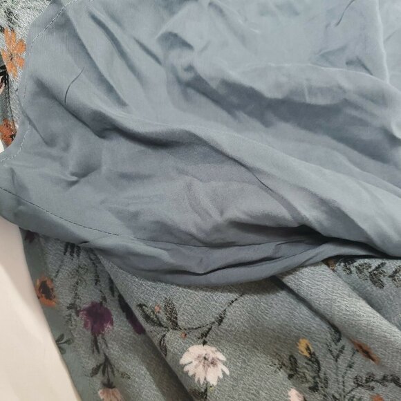 Women's Size Small Boutique Dress Floral Side Split New Maxi - Picture 9 of 12